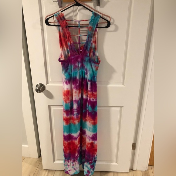 Tie dyed long summer dress - Picture 2 of 4